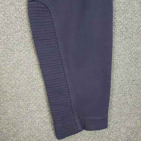 Athleta Navy Blue Zip Pocket Performance Pants Women's Size 8 Moto Style - Picture 3 of 12